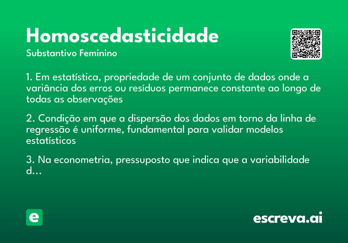 homoscedasticidade