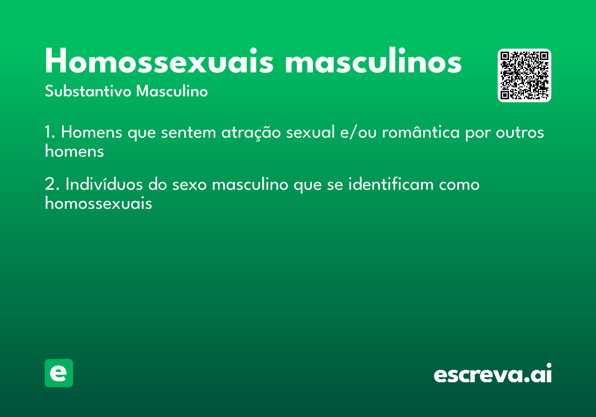 homossexuais masculinos