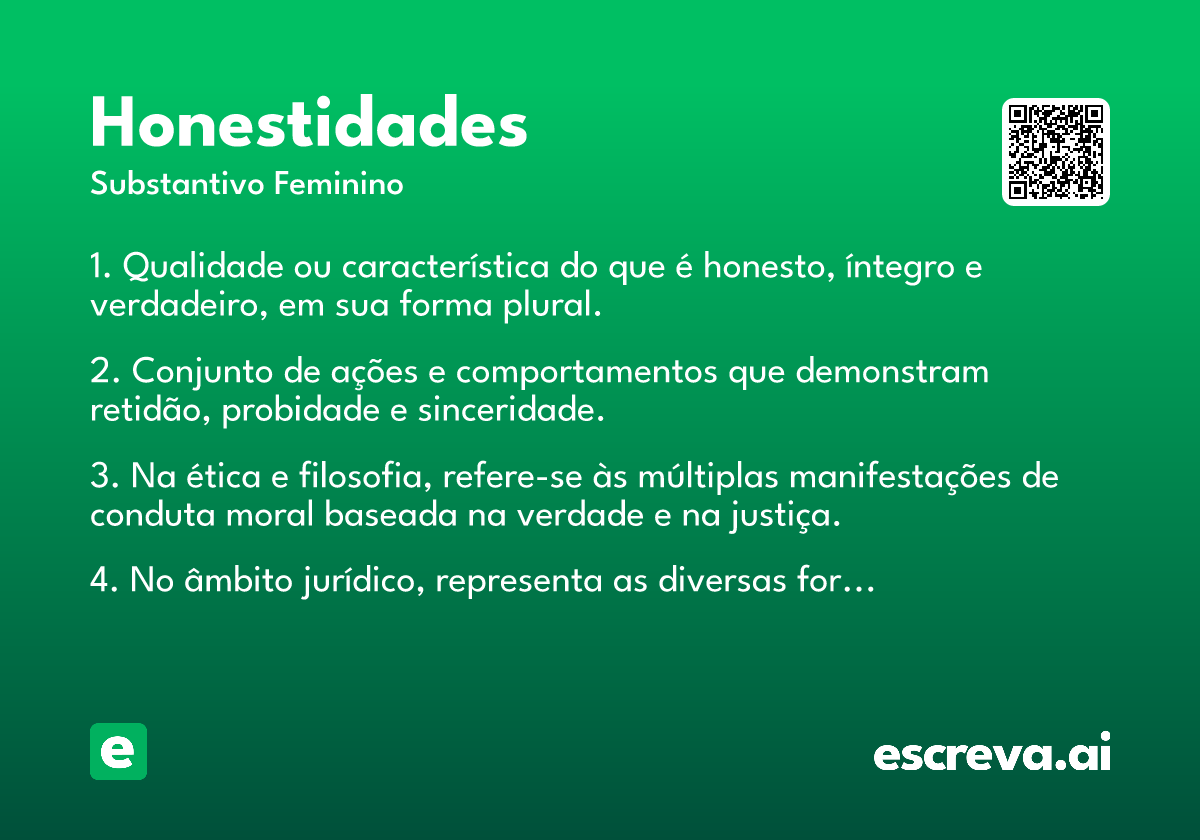 honestidades