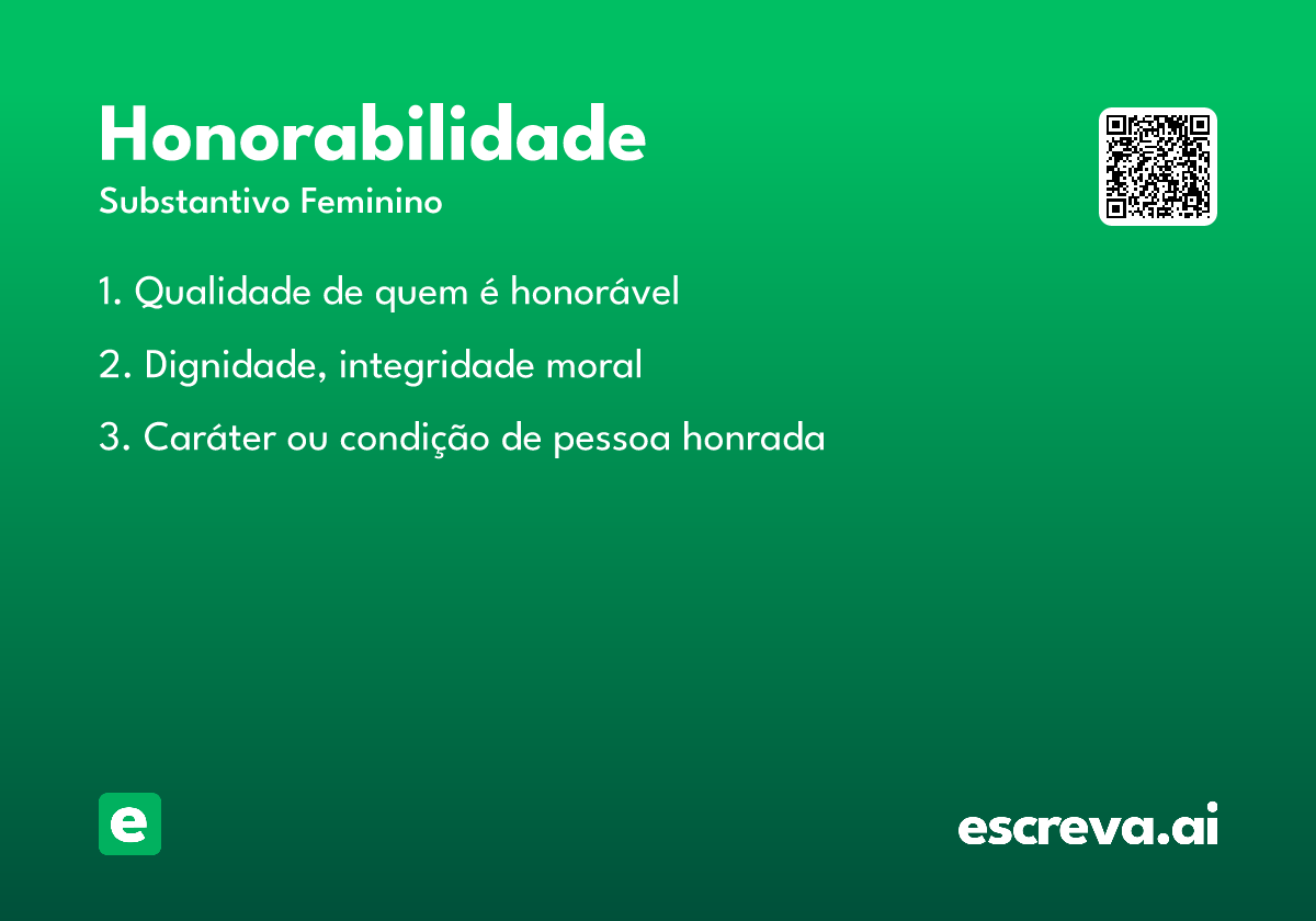 honorabilidade