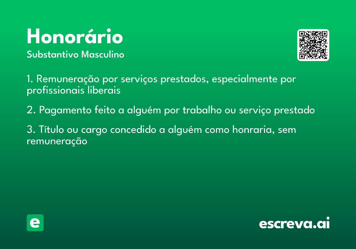 honorário