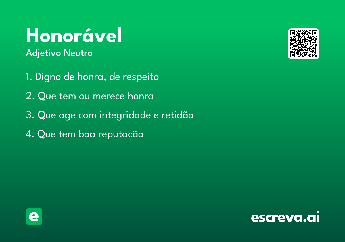 honorável