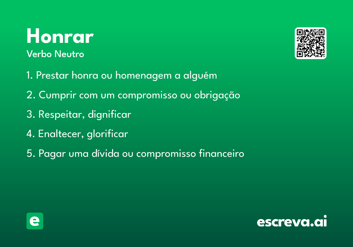 honrar
