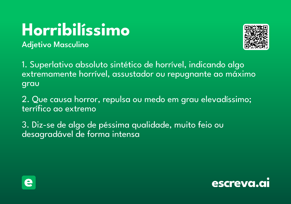 horribilíssimo