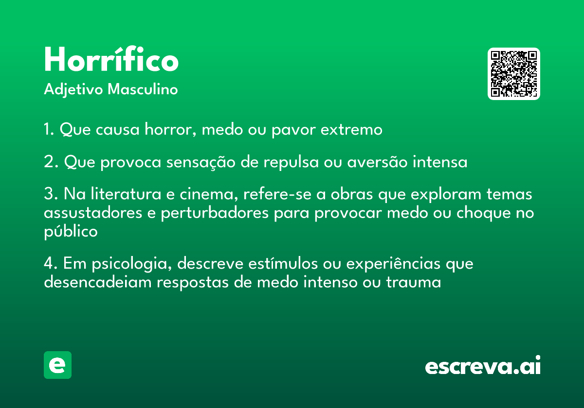 horrífico