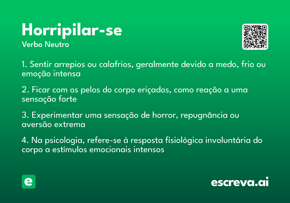 horripilar-se