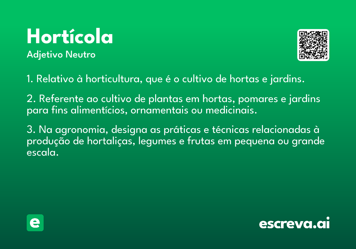 hortícola