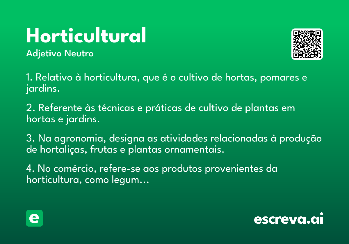 horticultural