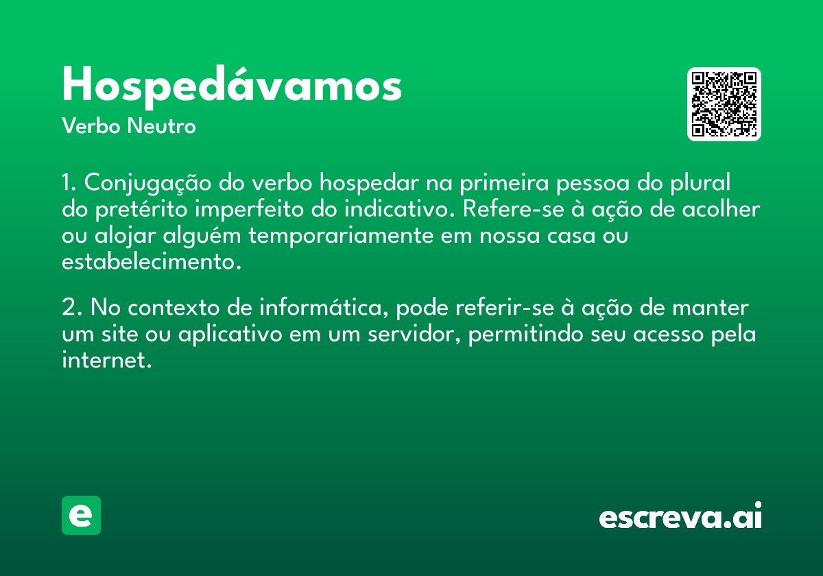 hospedávamos
