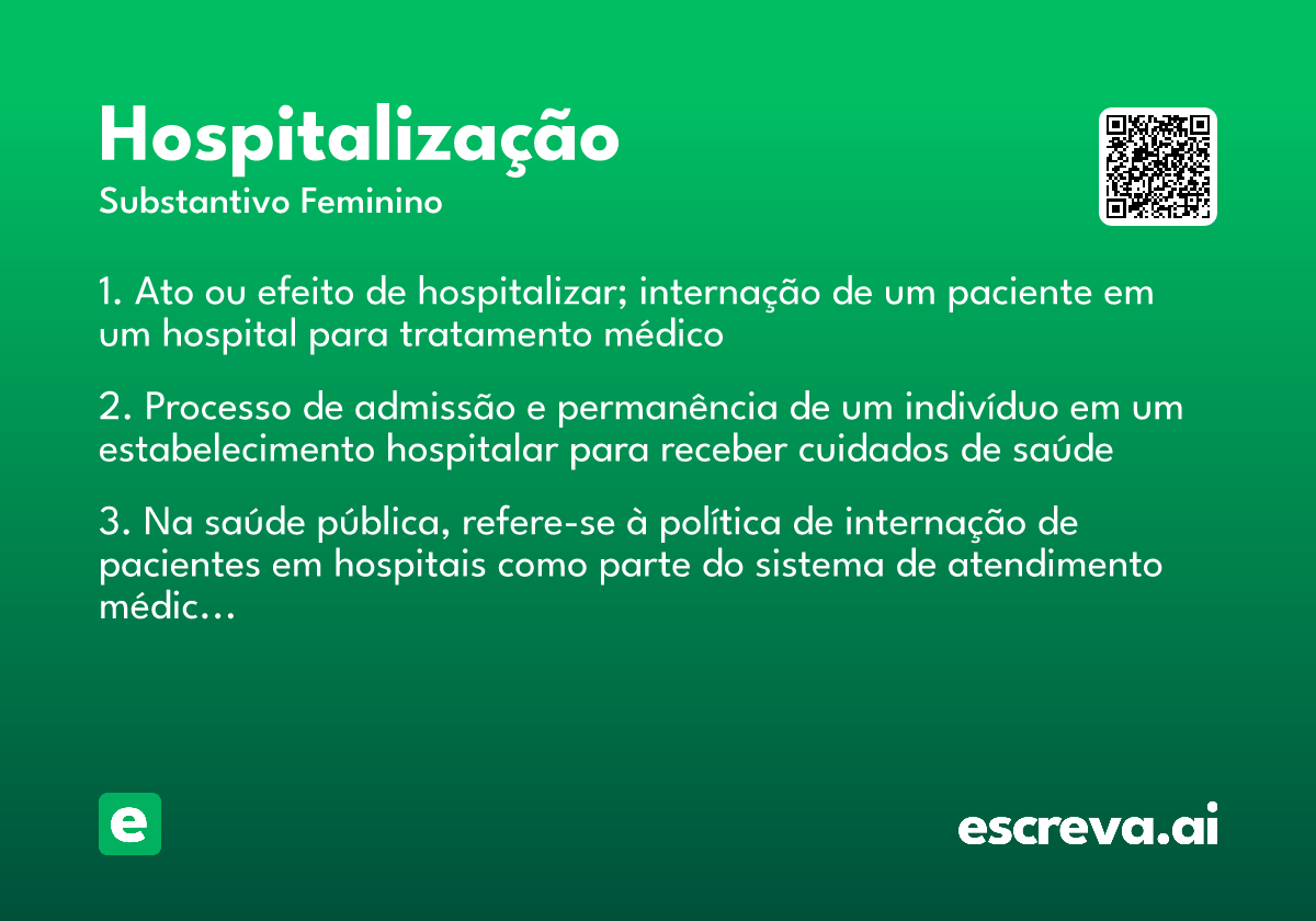 hospitalização
