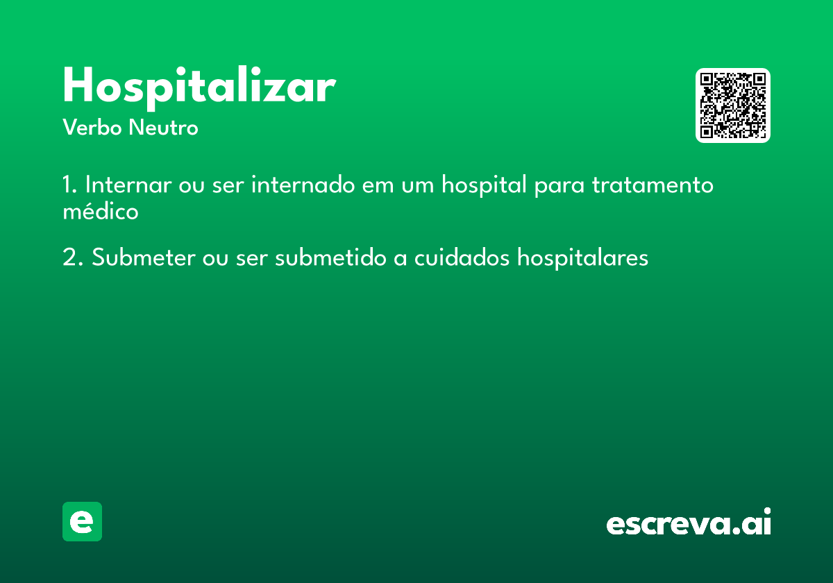hospitalizar