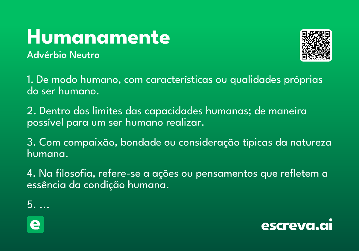 humanamente
