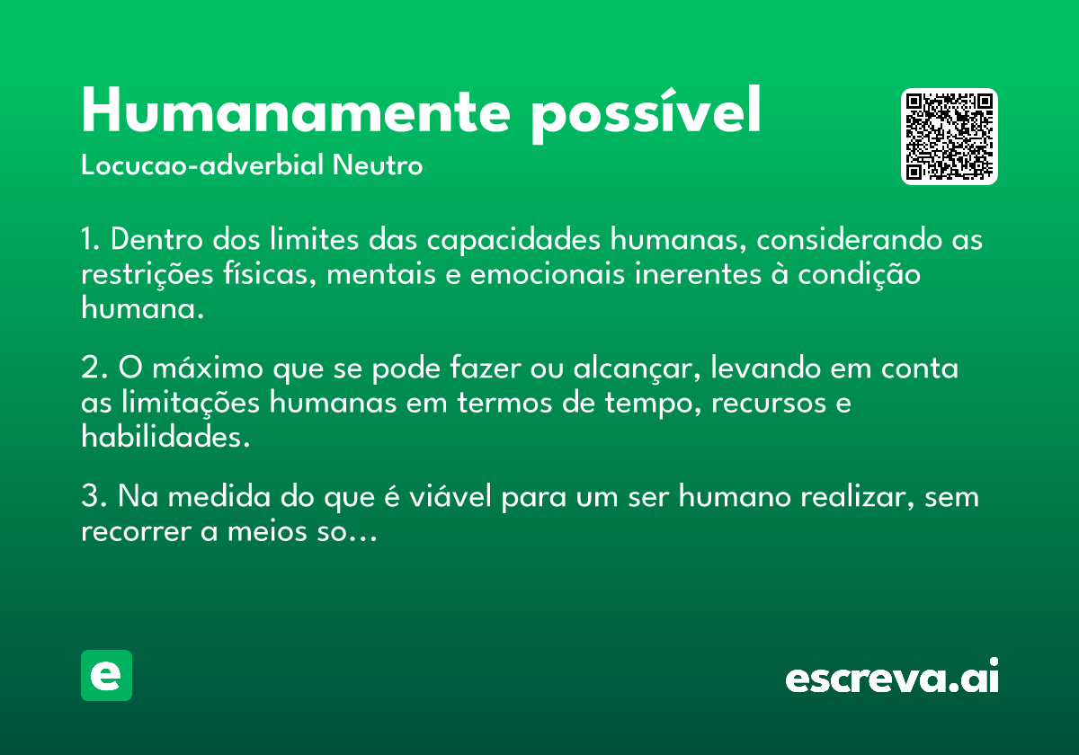 humanamente possível