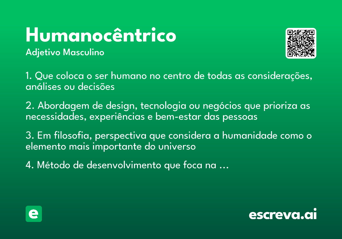 humanocêntrico