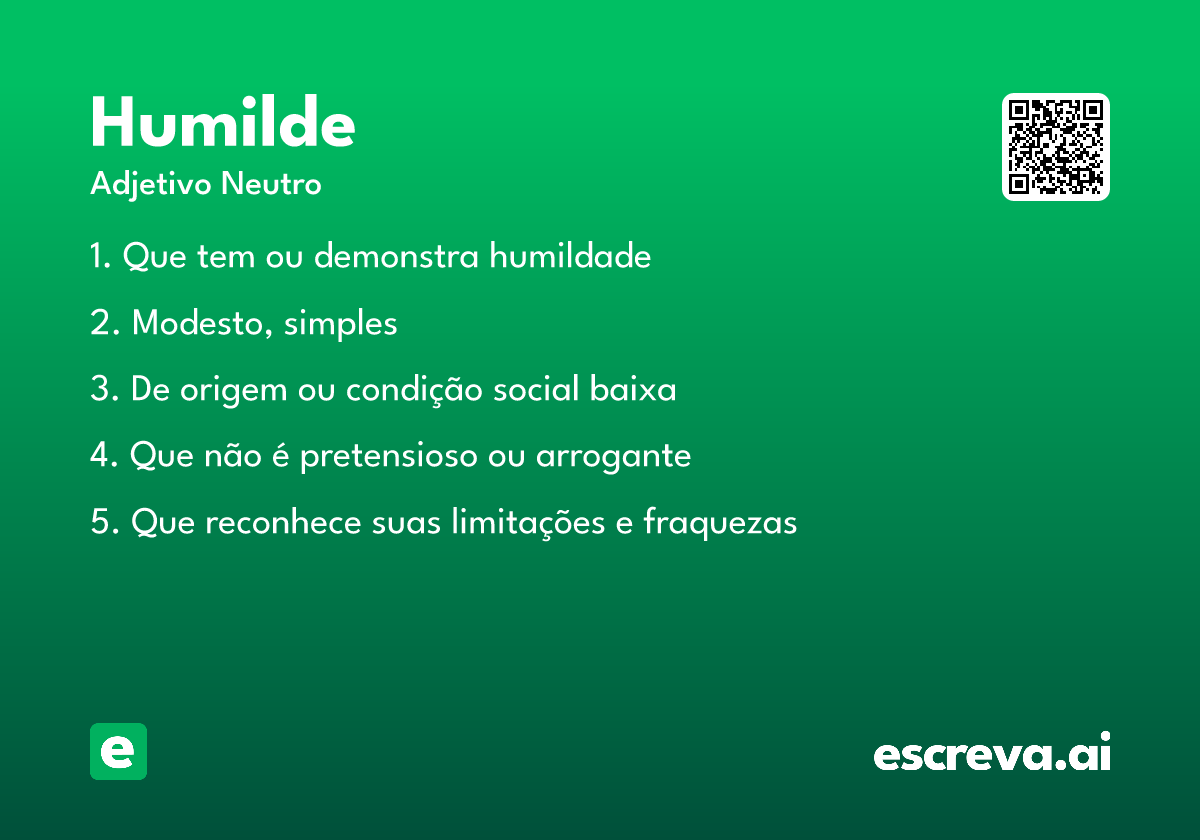 humilde