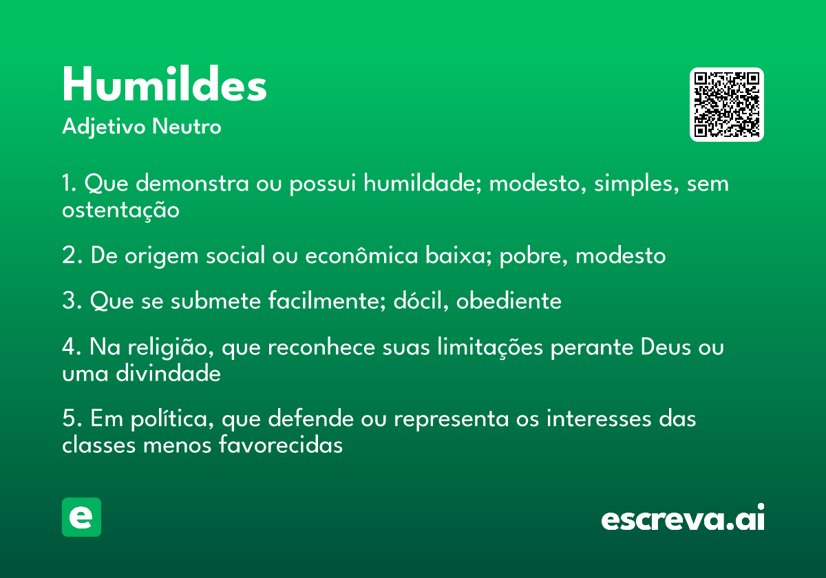 humildes