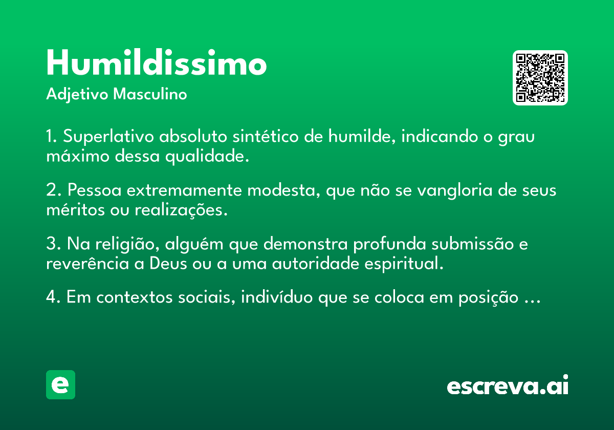 humildissimo