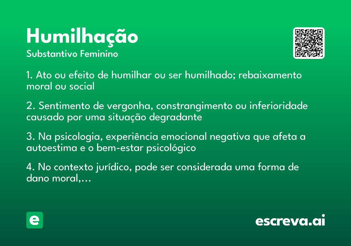humilhação