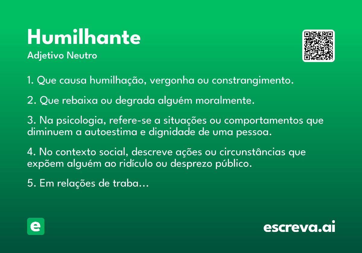 humilhante
