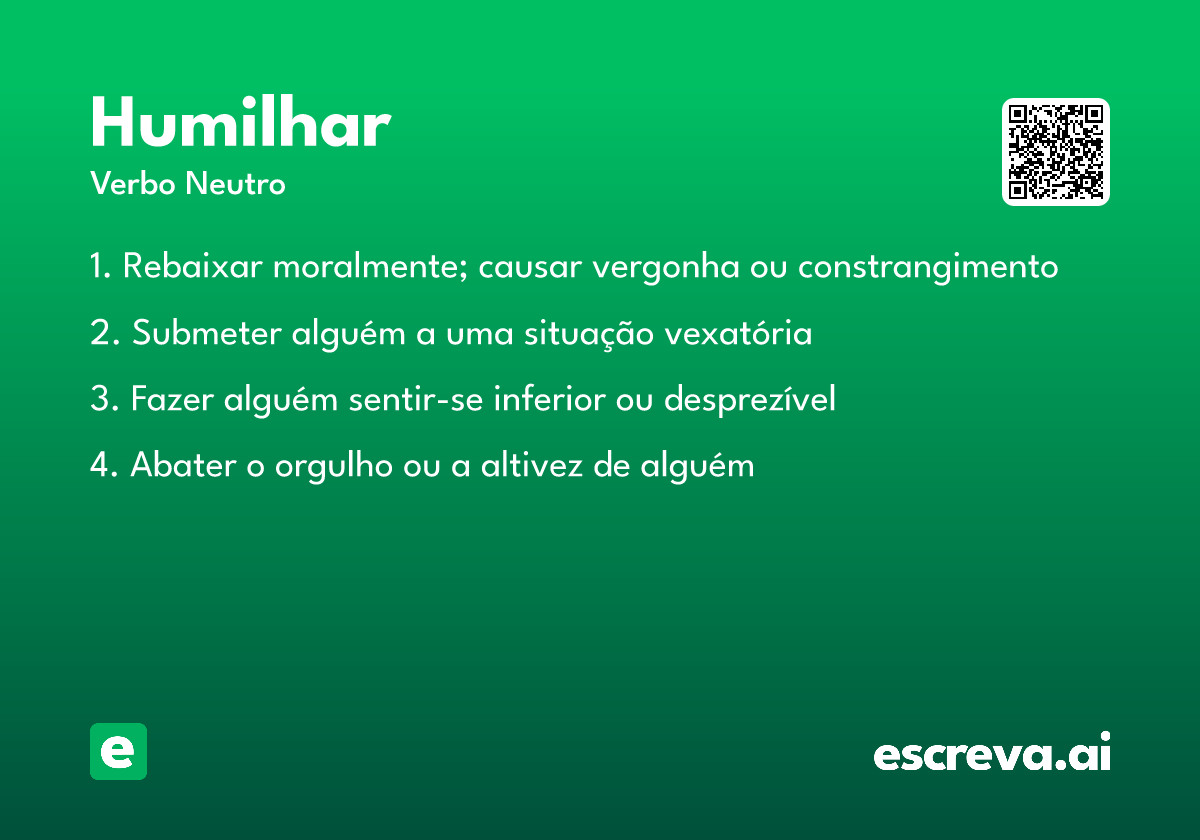 humilhar