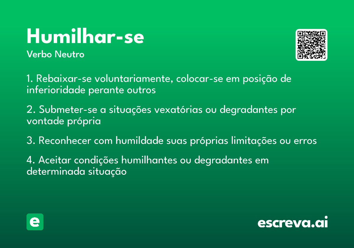 humilhar-se