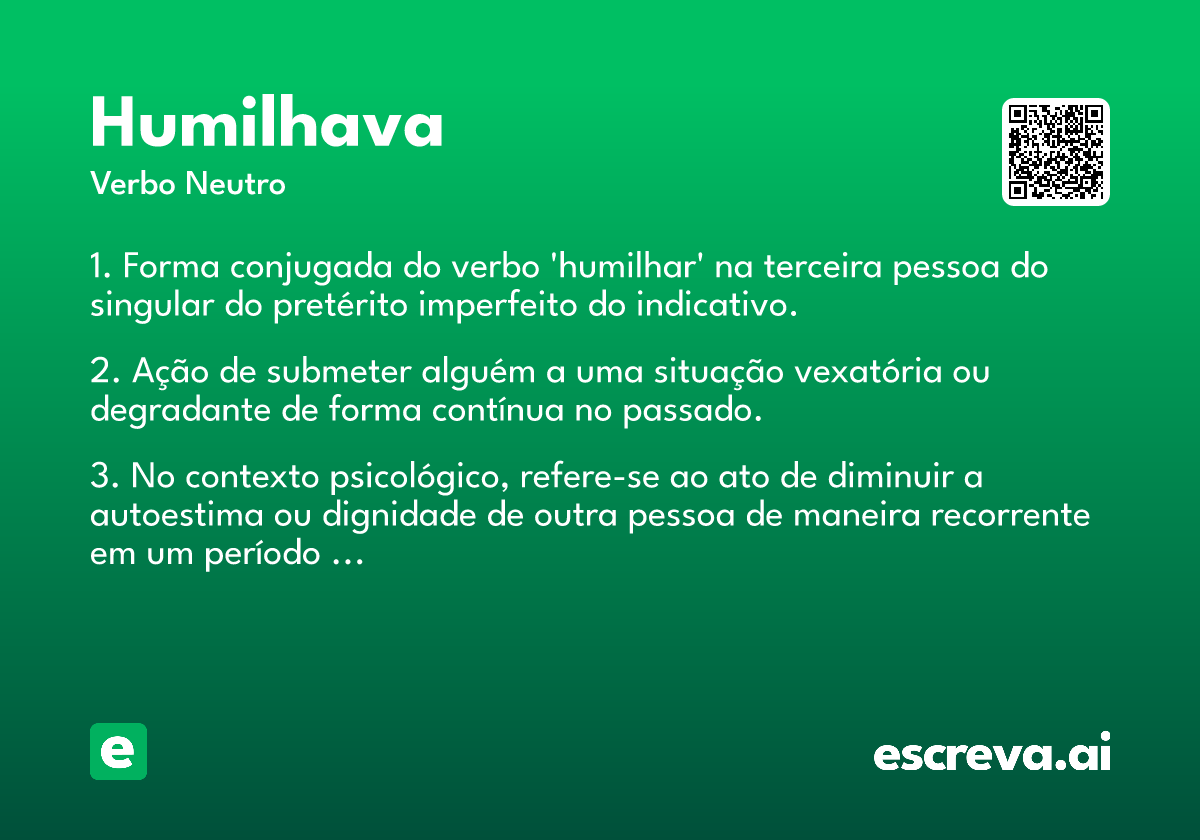 humilhava