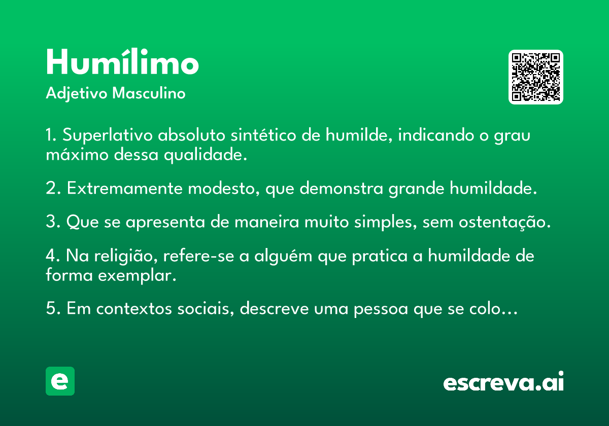 humílimo