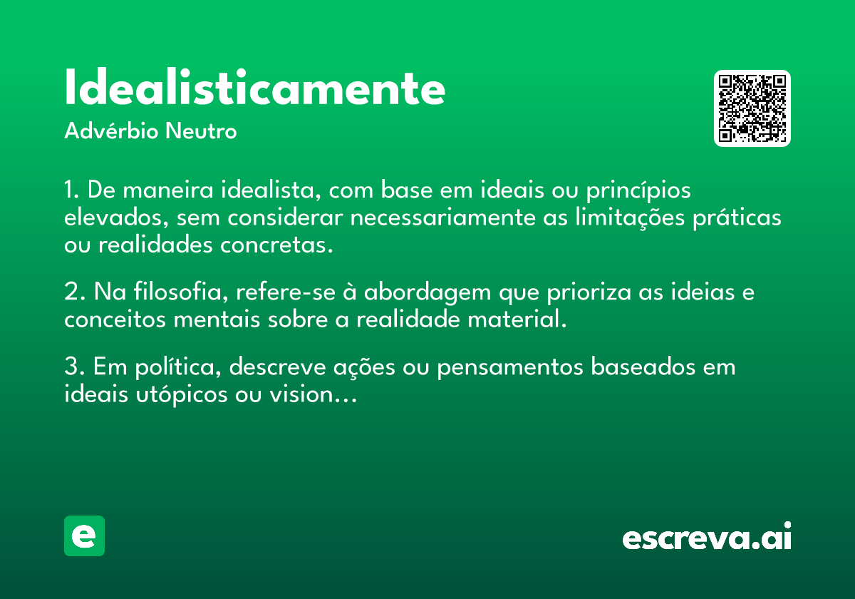 idealisticamente