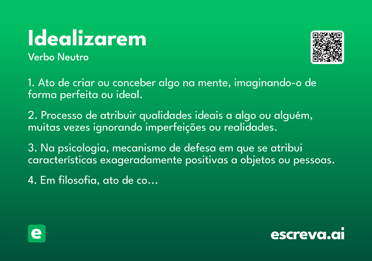 idealizarem