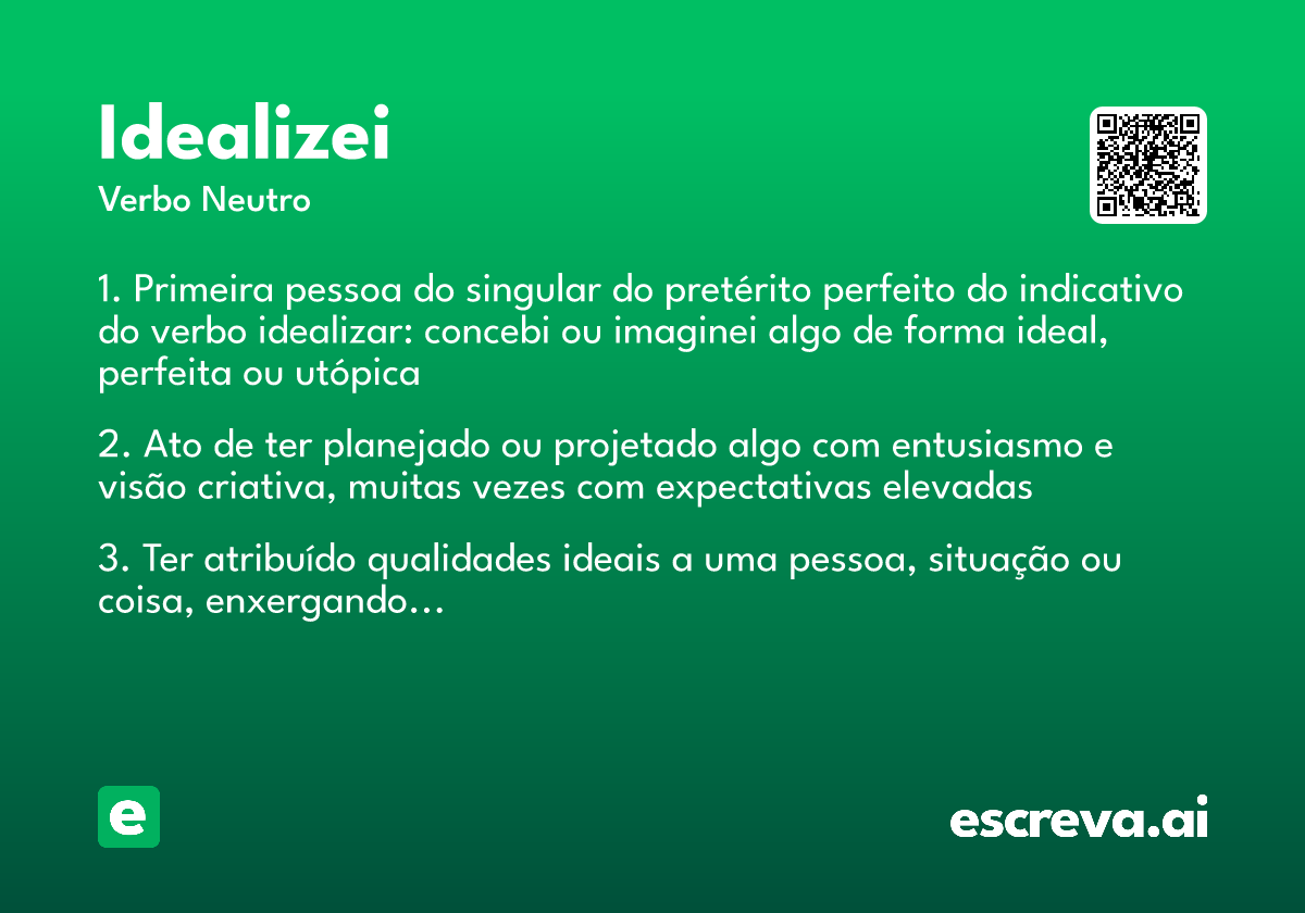 idealizei