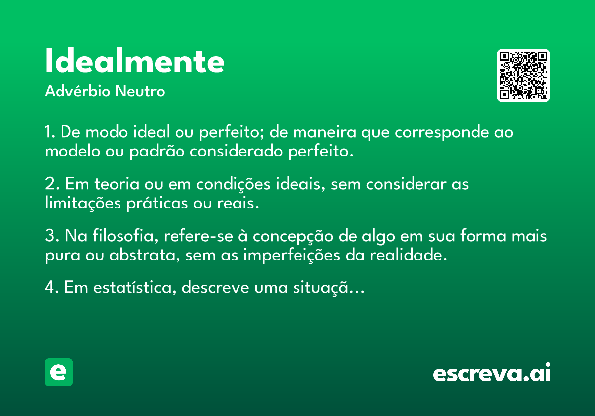 idealmente