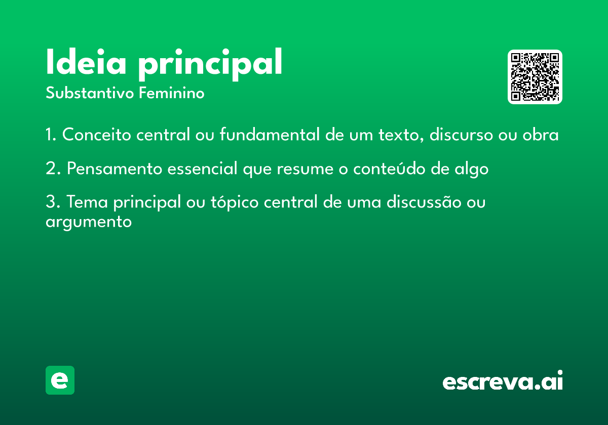 ideia principal
