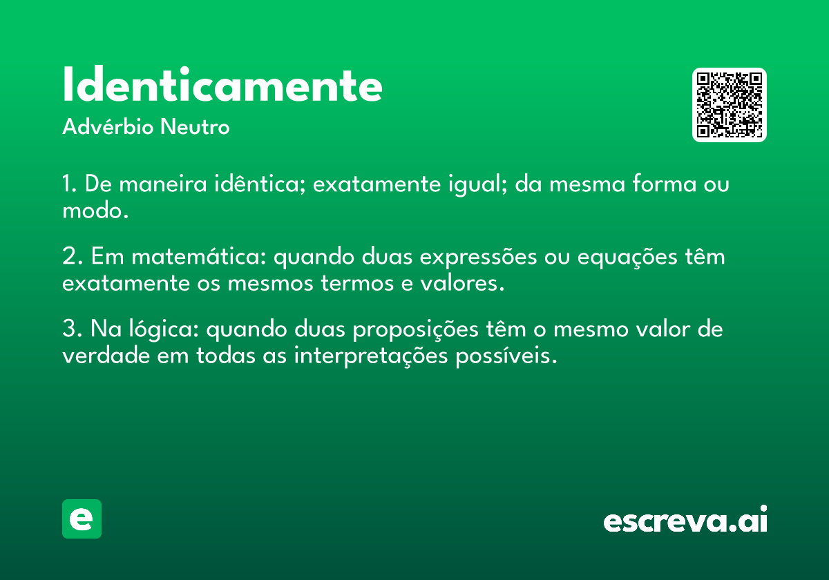 identicamente