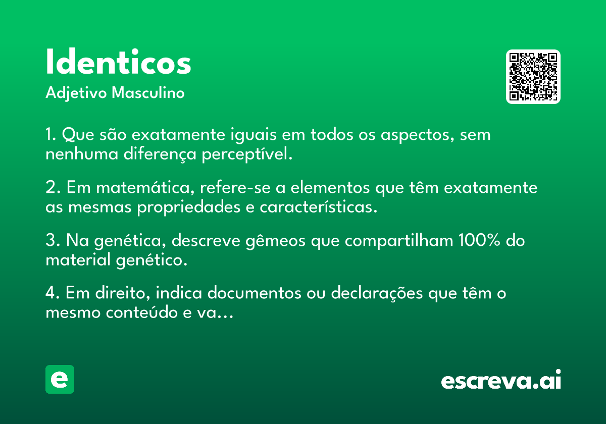 identicos