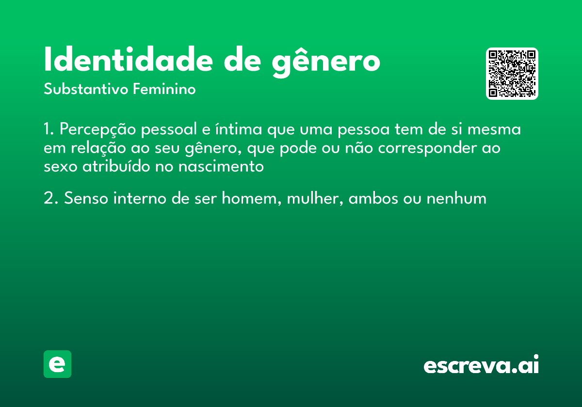 identidade de gênero