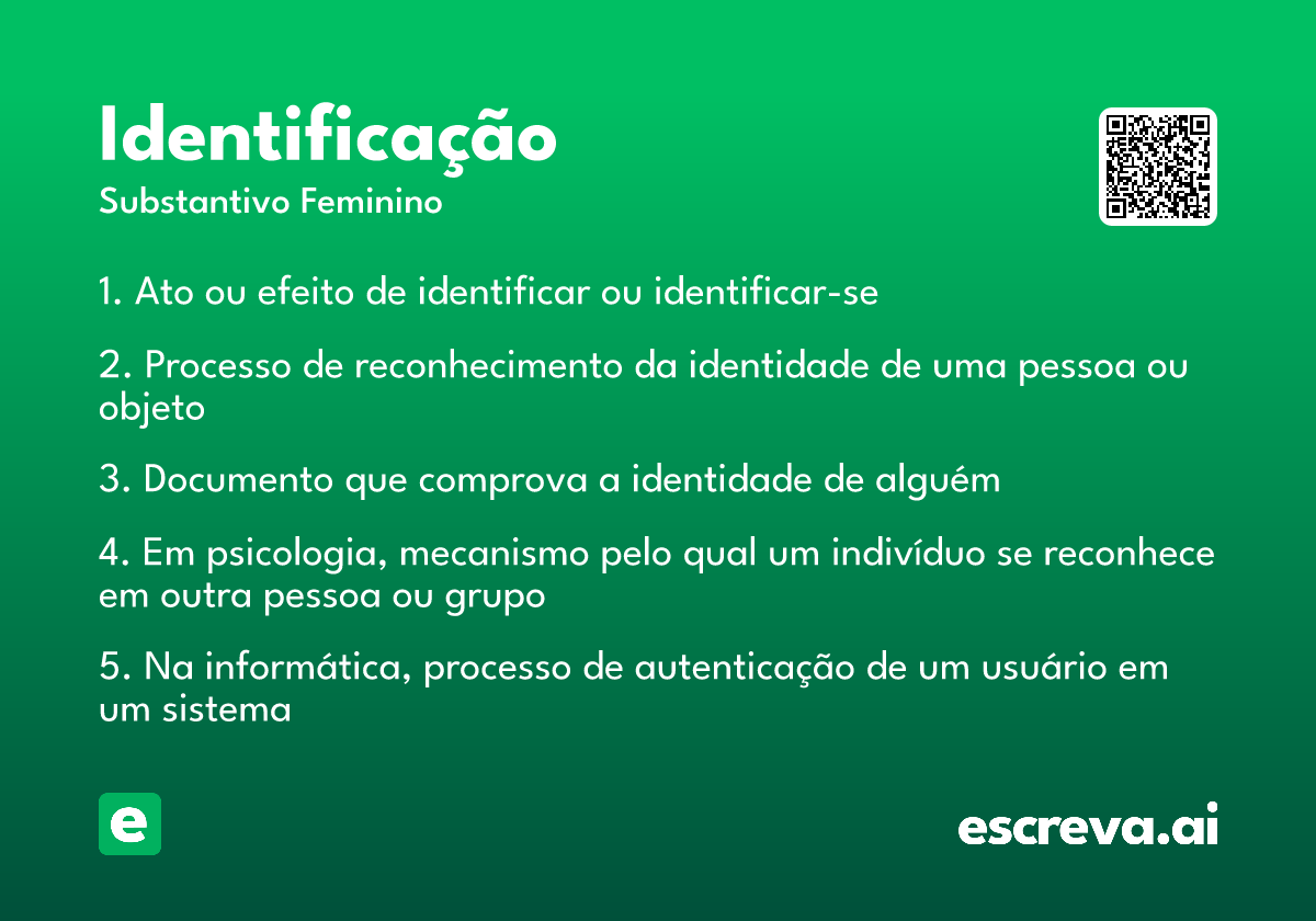 identificação