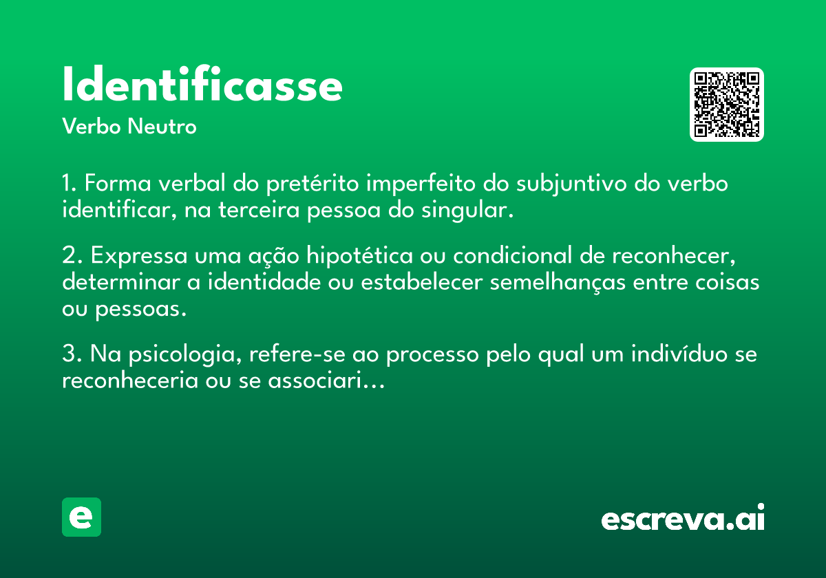 identificasse