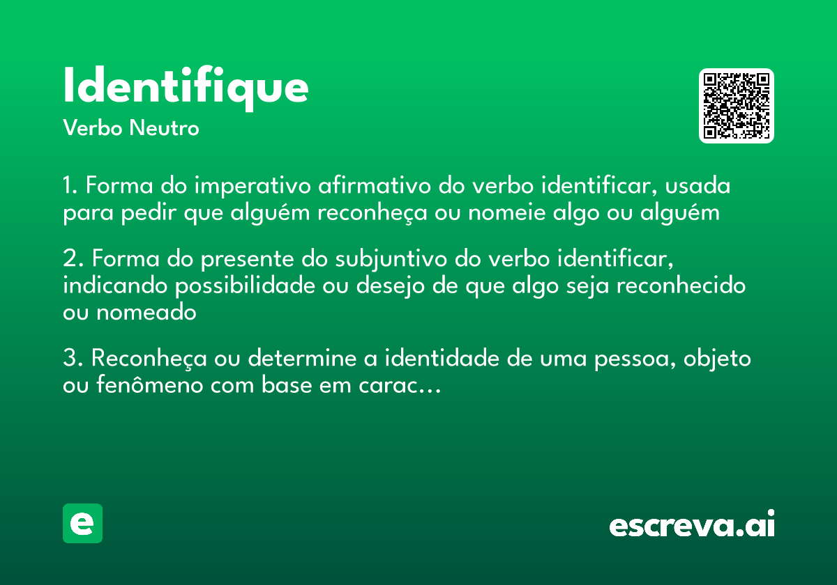 identifique