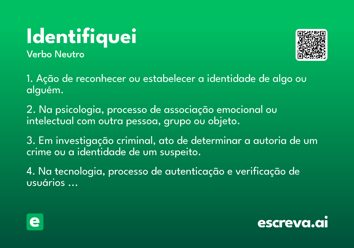identifiquei