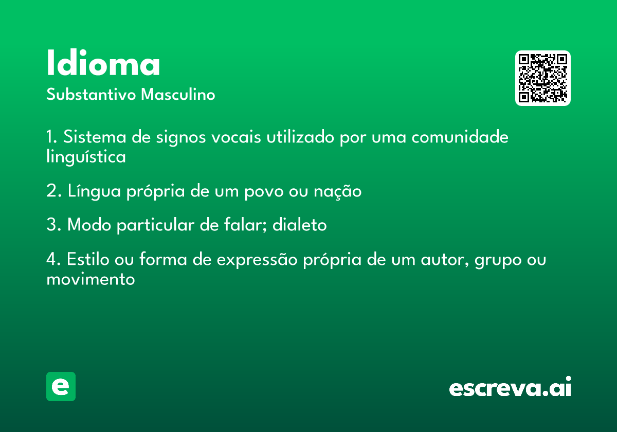 idioma