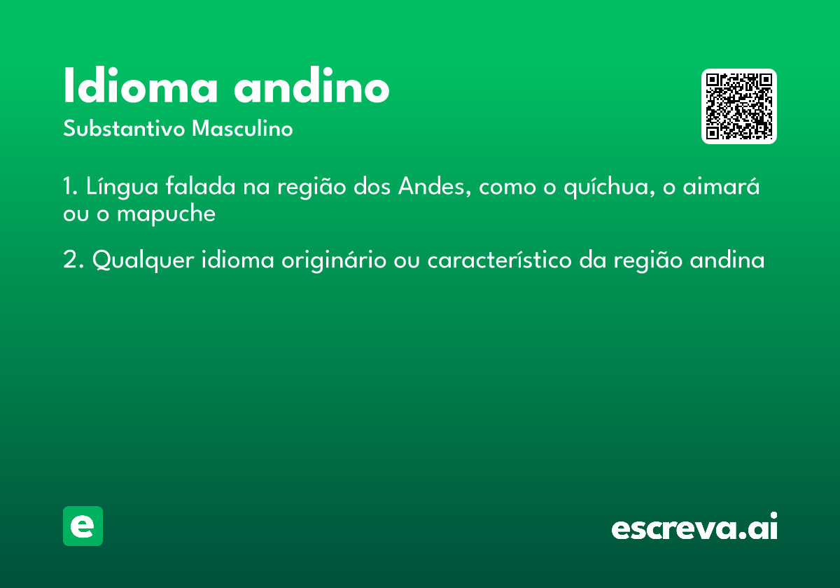 idioma andino