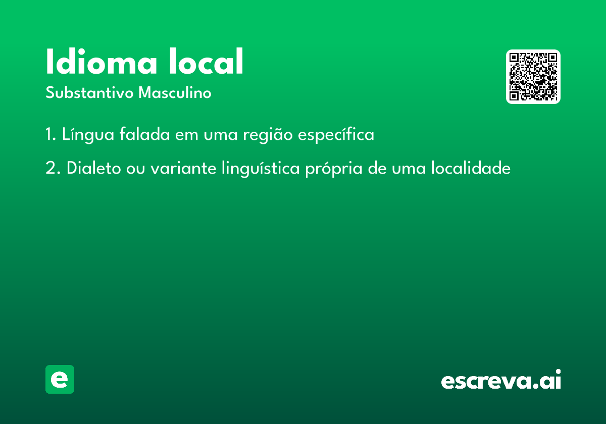 idioma local