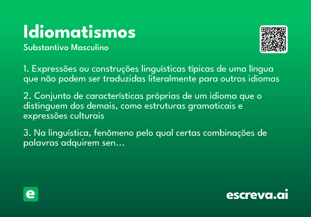 idiomatismos