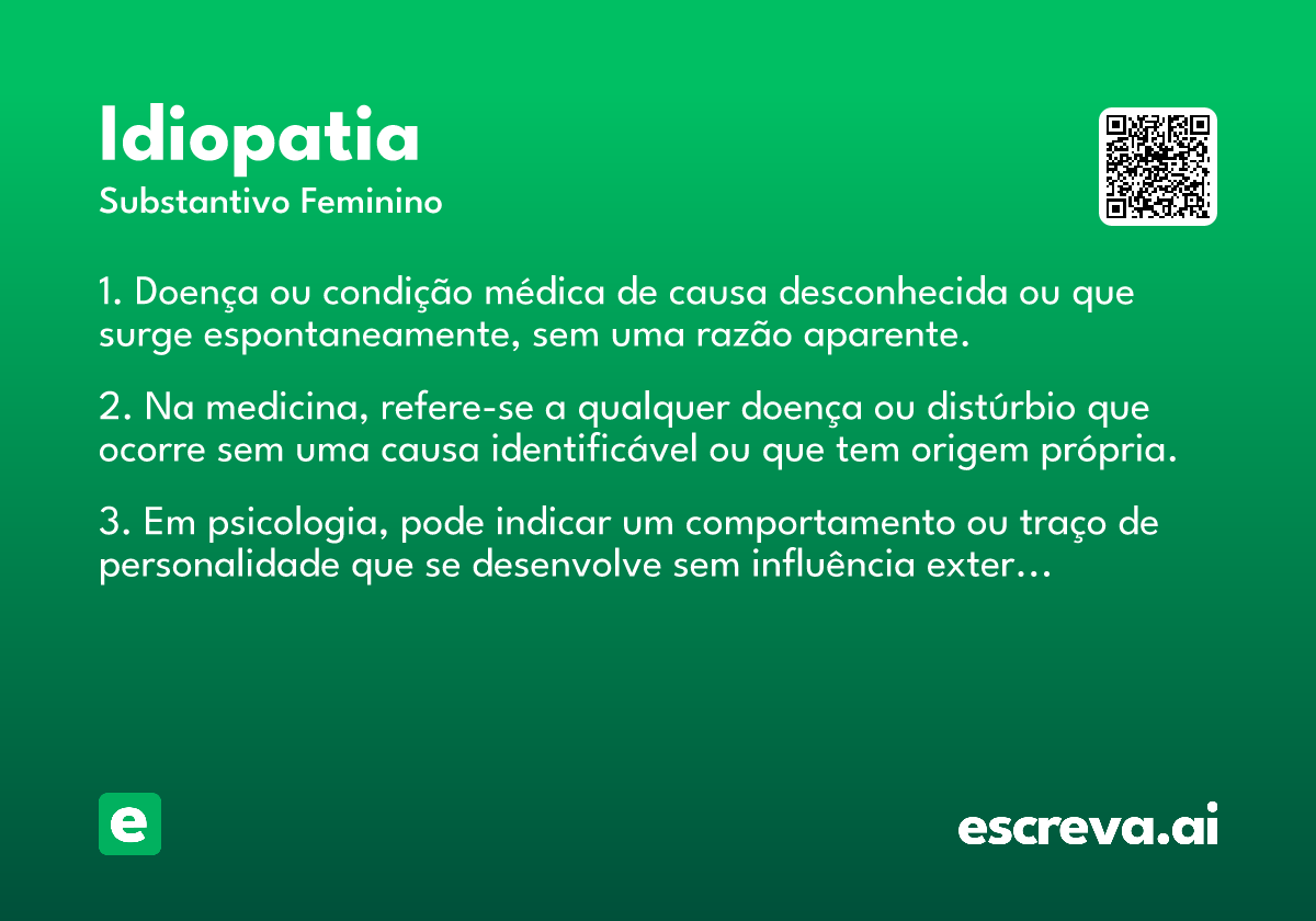 idiopatia