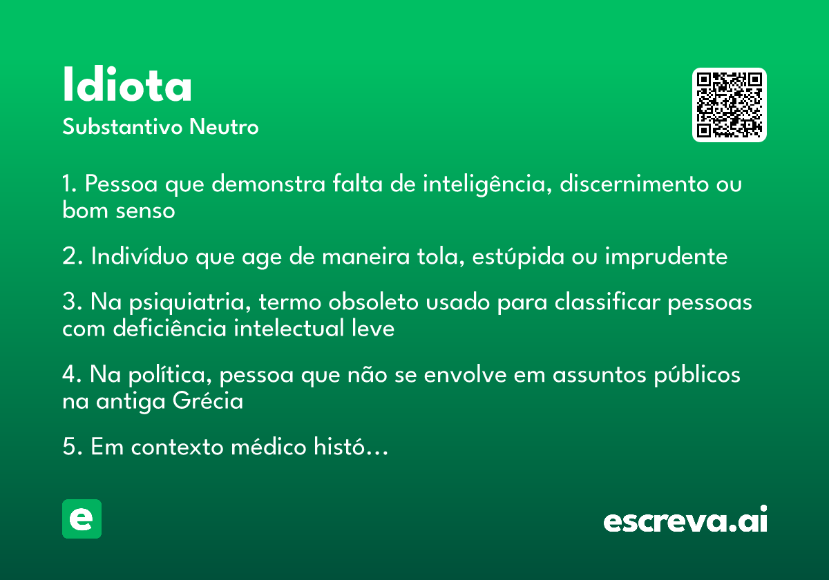 idiota