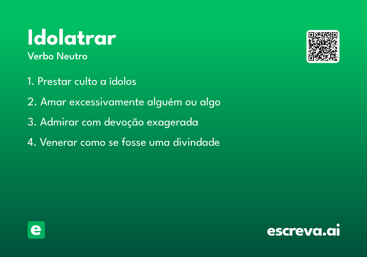 idolatrar