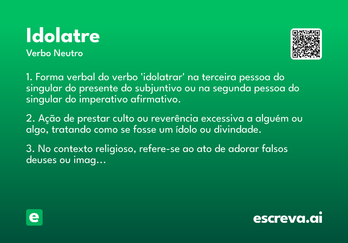 idolatre