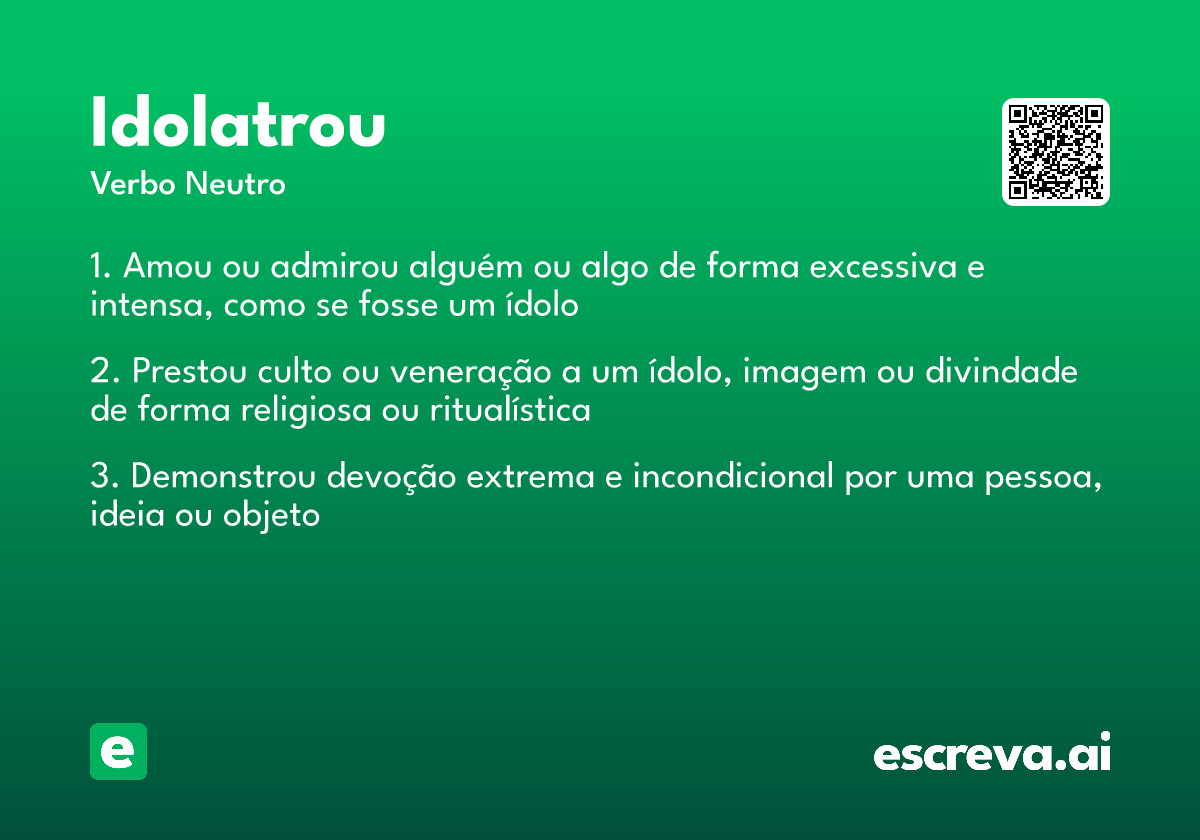 idolatrou