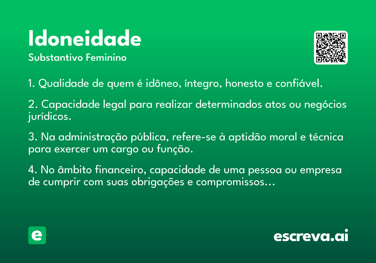idoneidade