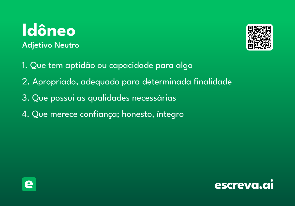 idôneo